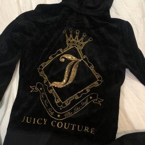 Juicy Couture black velour jacket